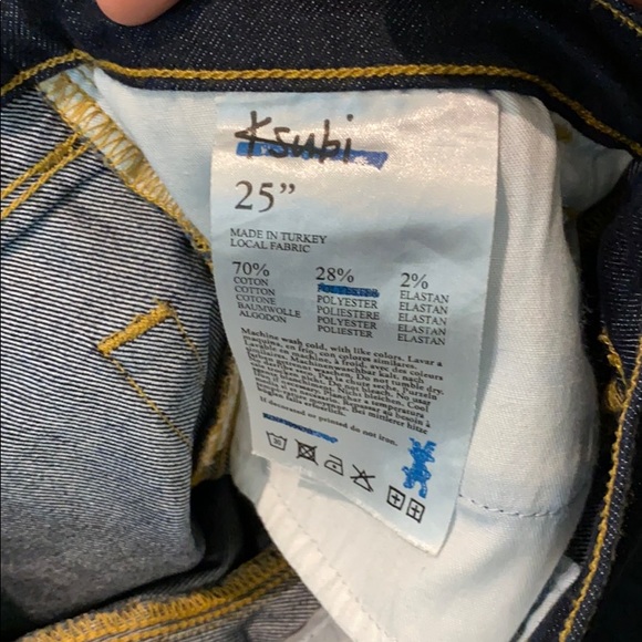 KSUBI super skinny zip, raw indigo, size 25 - Picture 6 of 6